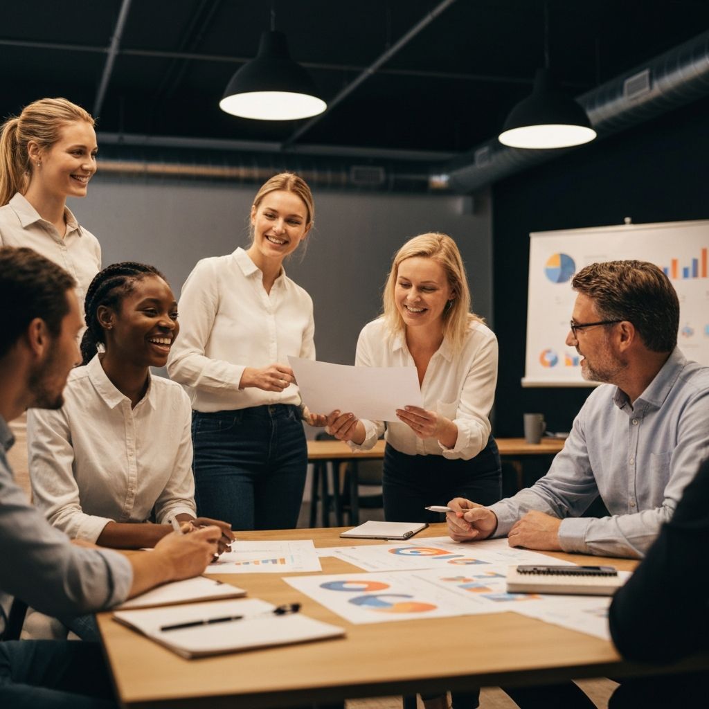 Business team collaborating